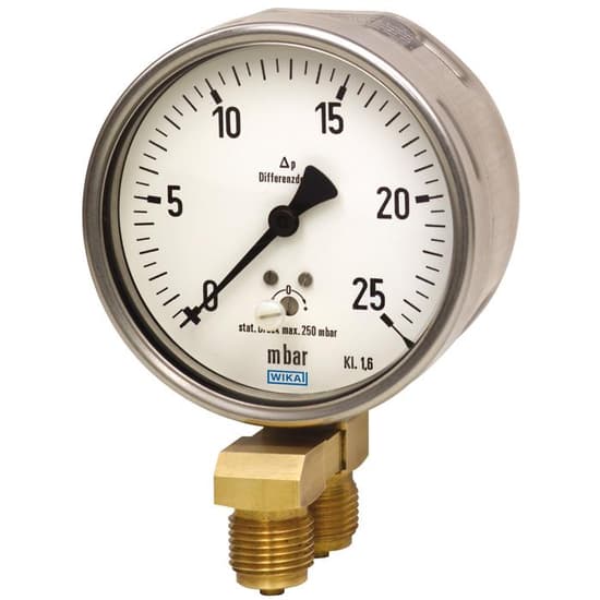 WIKA Differential Pressure Gauge, Model 716.11, 736.11